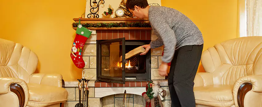 Rusted Metal Fireplace Restoration in Groveton, Virginia